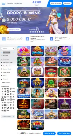 l'application et interface YUKON GOLD CASINO