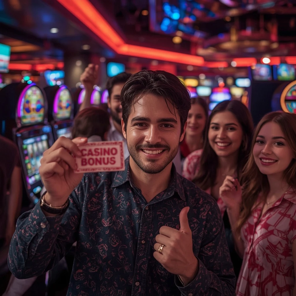 une personne tenant un bonus de casino Yukon Gold Casino